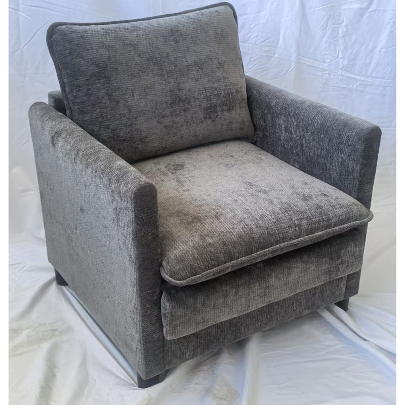 Chaises d'appoint confortables en tissu, mousse à mémoire de forme haute densité, maison et salon modernes