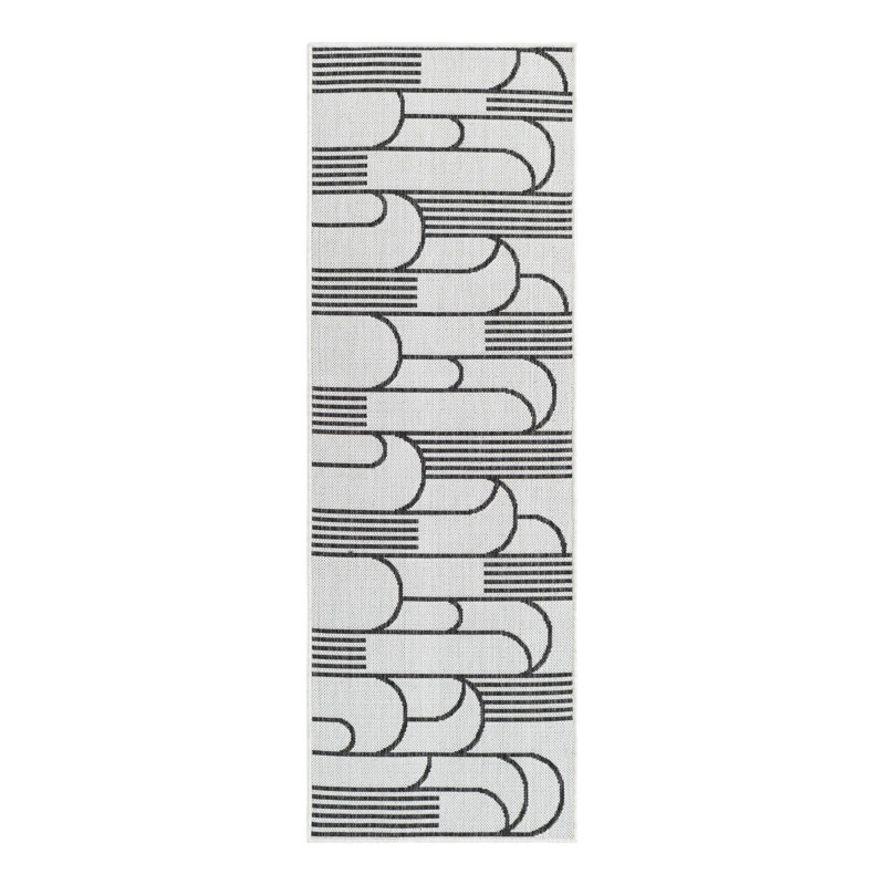 Tapis intérieur / extérieur d'extérieur moderne, Tapis de couloir 2 pi x 6 pi 1 po
