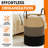 Large Woven Cotton Laundry Hamper with Handles-900126201