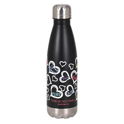 Water Bottle Hearts Think Of These 17 Oz