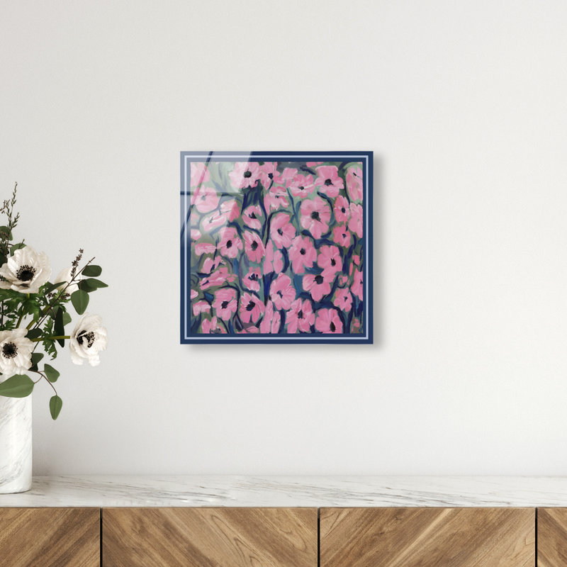 Night Blooms Acrylic Painting Print, 12"H x 12"W, High-Gloss Acrylic Print