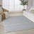 DKNY Pure Knots 4' x 6' Denim Modern Indoor Rug-124251127-124251134