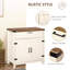 Buffet Farmhouse avec 2 portes de grange et armoire de rangement pour le salon-1310149508