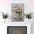 Vibrant Wildflower "White Daisy Flowers Bouquet Artwork, Modern Rustic French Country Floral Wall Pictures, Large Framed Canvas Giclee Print Wall Art"-119460584-92187240-92187241