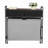 3 Section Laundry Sorter, Rolling Laundry Hamper With 2 Drawers, Hooks & Wheels, Rolling Basket Organizer Storage With Pull-Out Rolling Bags And Wooden Tabletop For Dirty Clothes, Bathroom