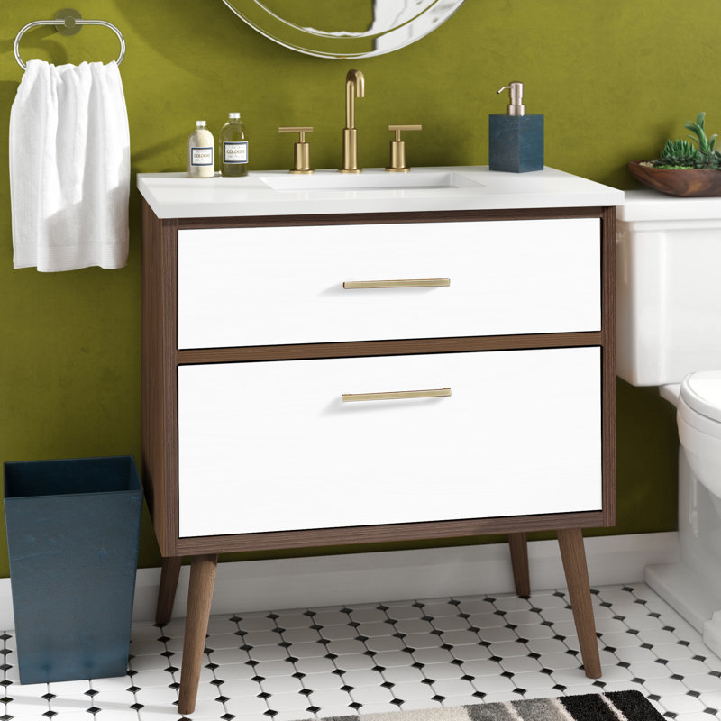 Ensemble de meuble-lavabo simple 36 po Steinfeldt, Blanc