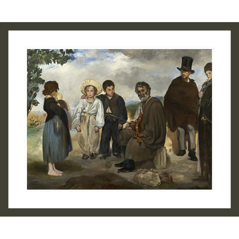 «The Old Musician» par Édrede Manet, impression giclée sur cadre, H 23,5 po x l 28,89 po