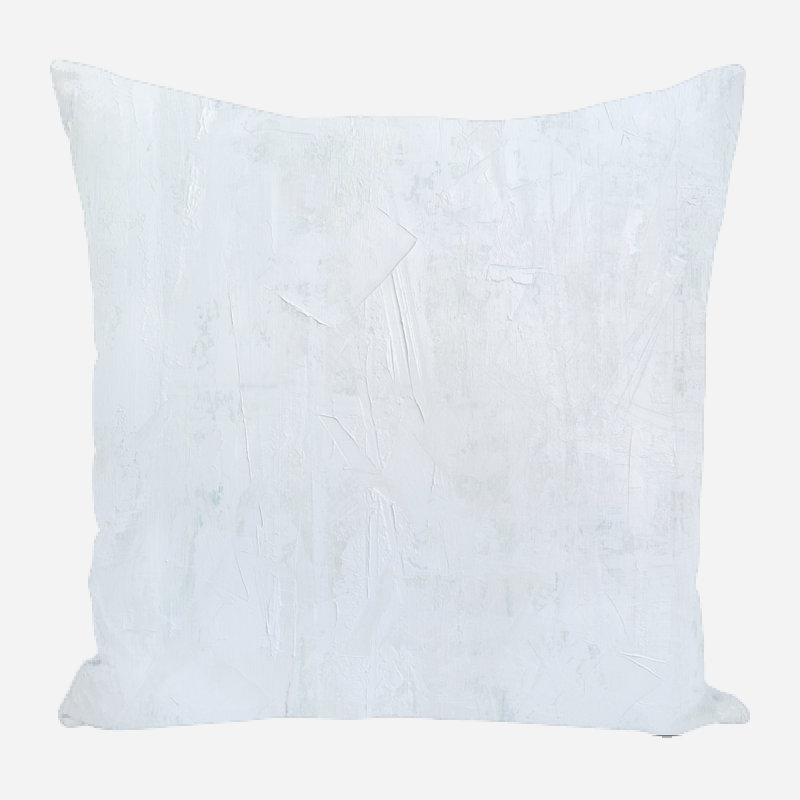 Housse et insert de coussin carré en lin par John Beard, 15 po x 15 po