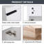 Armoire de salle de bain murale 16 po avec lavabo, meuble-lavabo flottant compact pour petite salle de bain