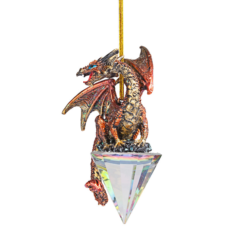 Diamond Dragon Gothic Hanging Figurine Ornament