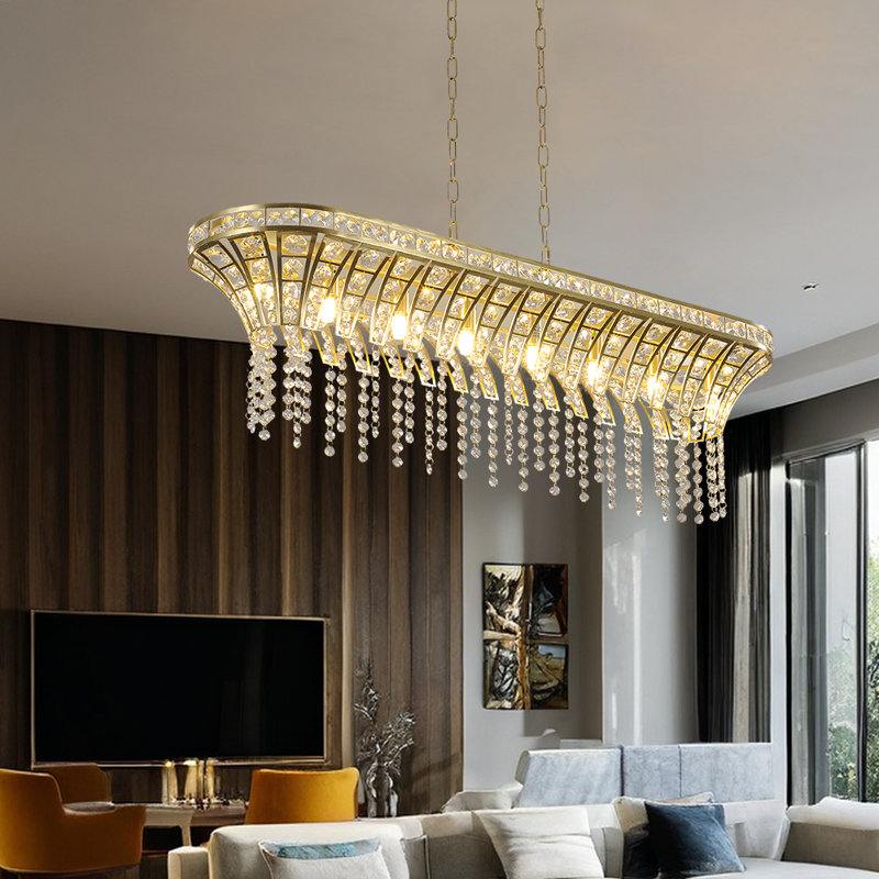Lustre géométrique à 8 lumières Seit