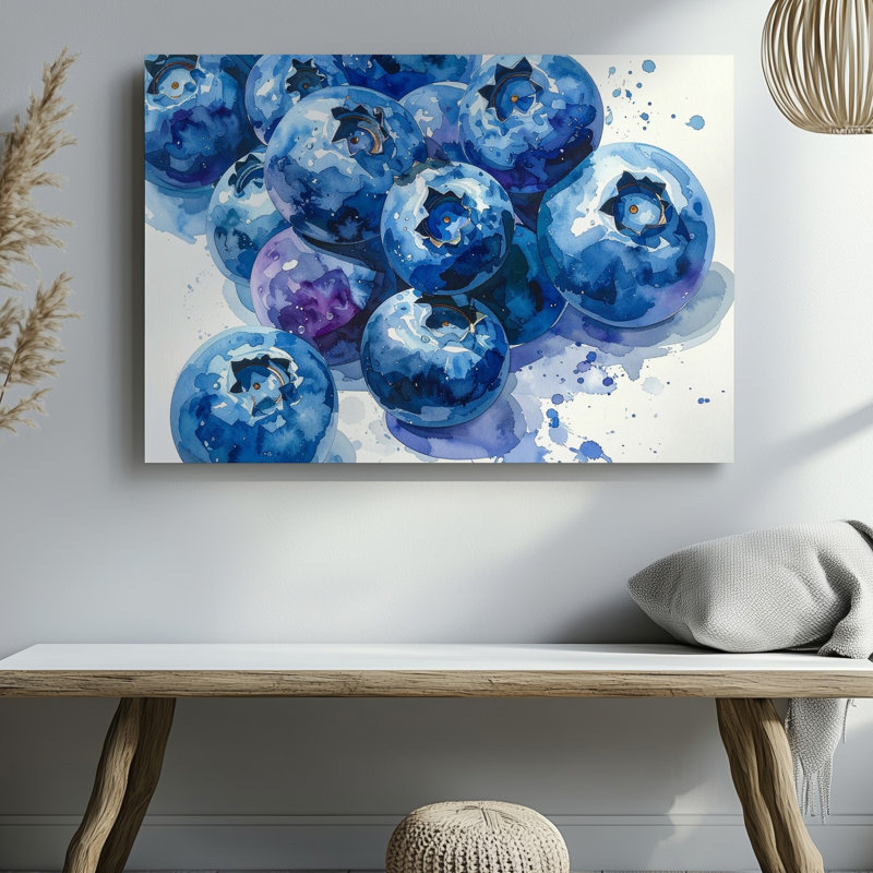 «Blueberry Burst», art mural, H 9 po x l 12 po