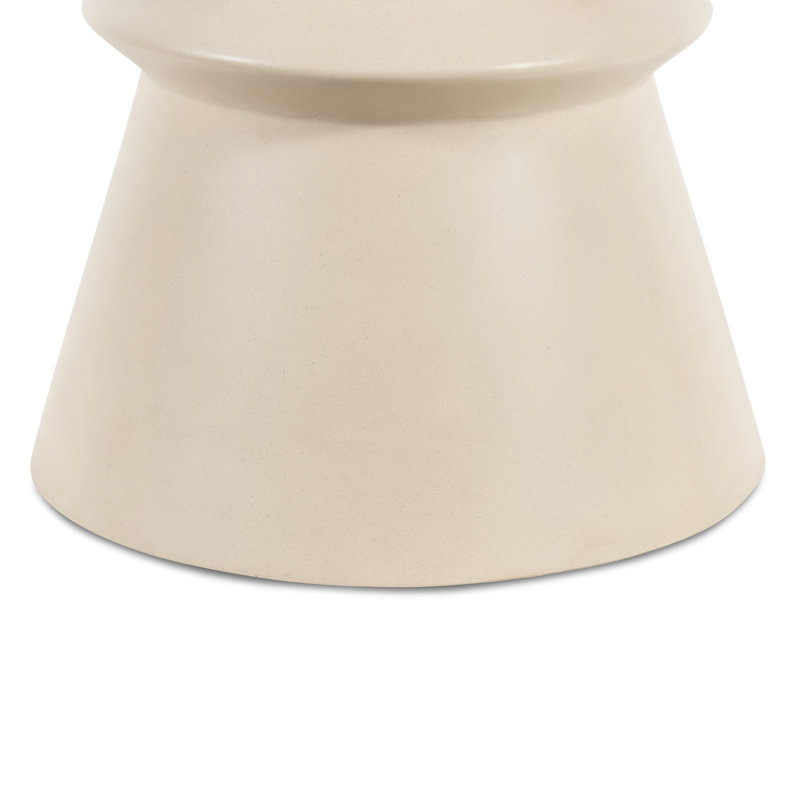 Lina End Table, Parchment White