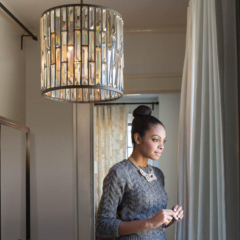 Ernberg 3 - Light Drum Pendant, Vintage Bronze