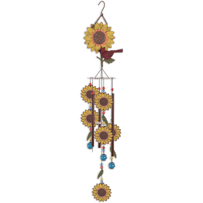 Cardinal et carillon tournesol