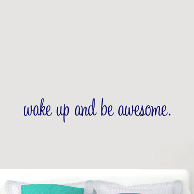 Décalcomanie murale « wake up and be isard »