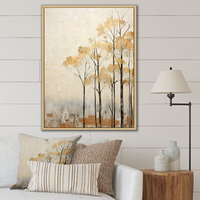 " Harmonous Beige Tree Art "