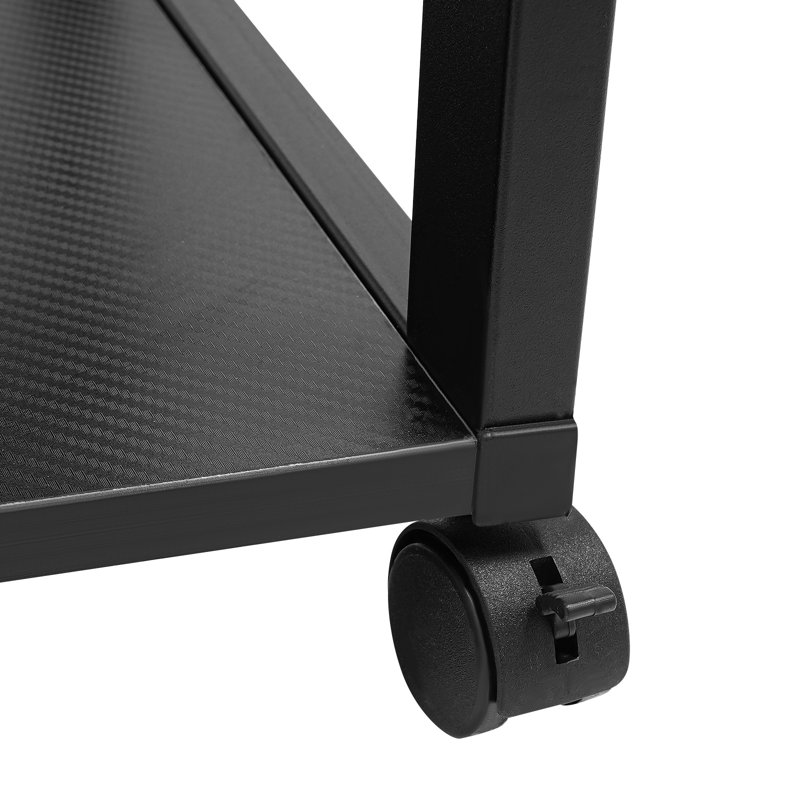 19.7" 3-Tier AV Media Stand Audio-Video Media Rack With Wheels