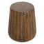 Table d'appoint à texture rustique, 16,3 po de hauteur, finition brune, pour la décoration intérieure et extérieure avec arbre, patio, jardin