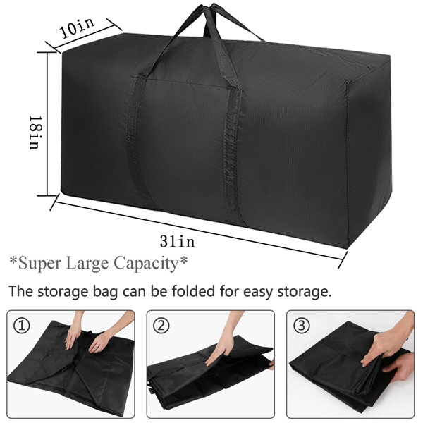 Rebrilliant Jumbo Heavy-Duty Moving Bags, Clothing Storage Bags