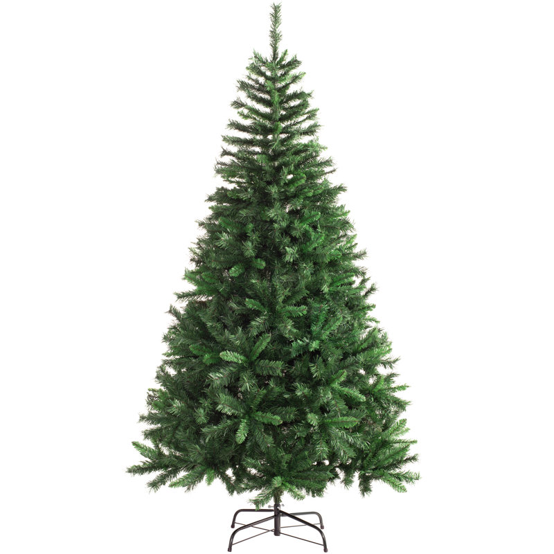 Mixed Pine Green Artificial Christmas Tree with Stand, 7ft.