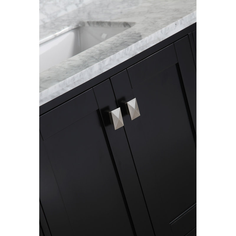 Ensemble de meuble-lavabo simple 48 po avec miroir Carrasquillo, Espresso