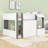 Full Size Loft House Bed with Ladder and Cabinet-1159125354