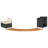 17.7" D Hot Tub Step in Black