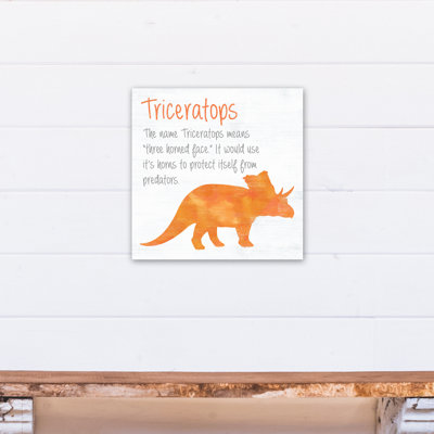 Art sur toile tricératops facts Mcallier