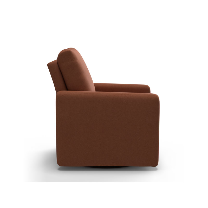 Swivel Barrel Recliner, Rosewood
