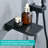 Wall Mount Tub Filler In Modern Matte Black, Bathroom Shower With Handheld Shower, Easy - To Control Single Handle Black Bathtub Faucet And , Mounted Waterfall Spout, For Bathing