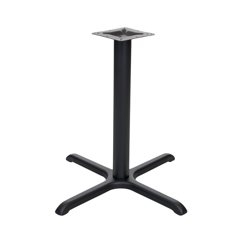 STB Black 30x30" Cross Indoor Dining Height Table Base
