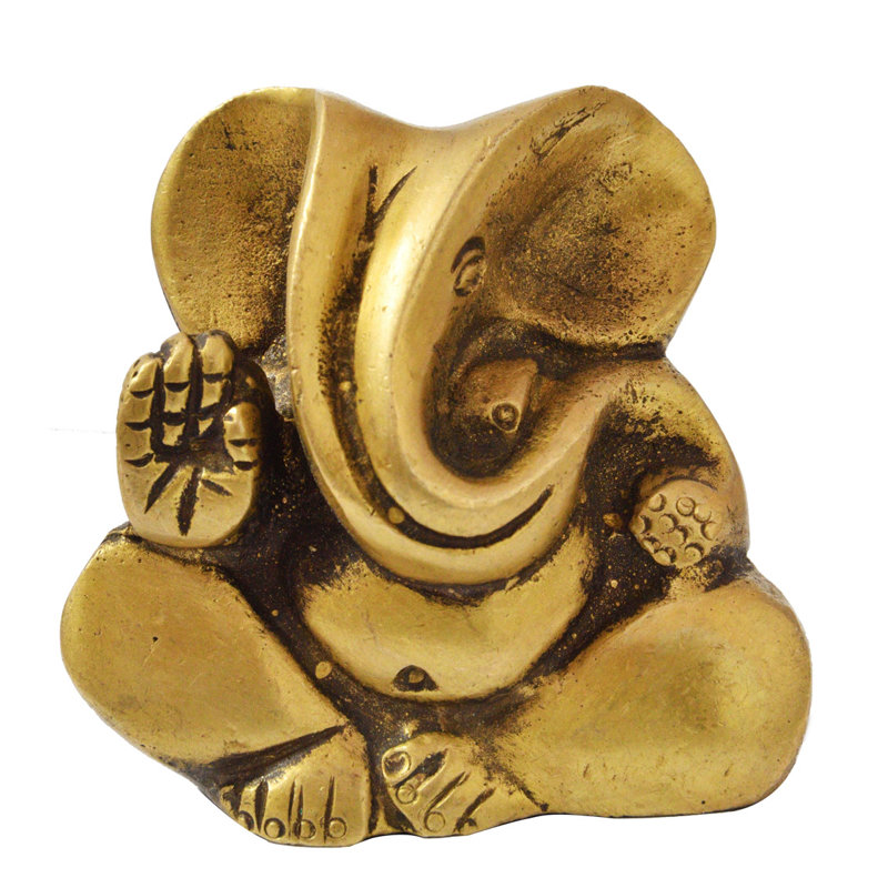 Petite statue stylisée Ganesha, Or