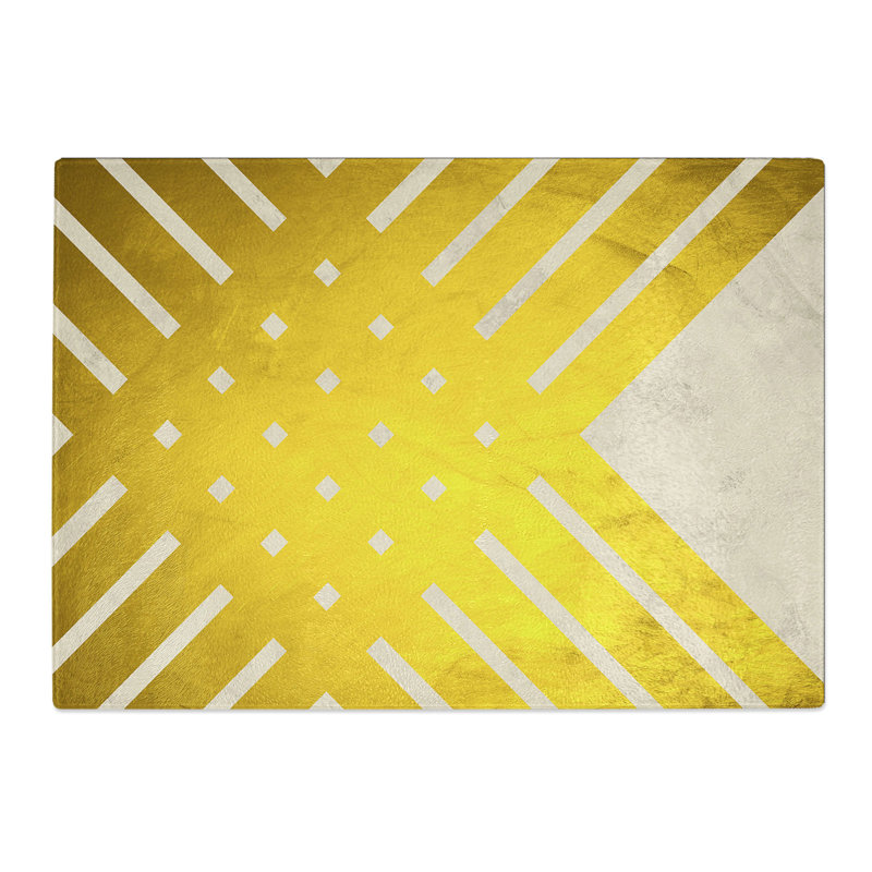 Golden Lattice Chopping Board, 0.4cm H x 28.5cm W x 39cm L
