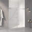 Porte de douche coulissante double sans cadre, l 56 à 60 po x H 70 po, nickel brossé, verre trempé transparent (épaisseur de 5/16 po), facile à nettoyer-122279802