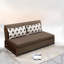 Canapé-coussin en lin brun foncé-648212284