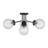 4-Light Semi-Flush in Matte Black-820395602