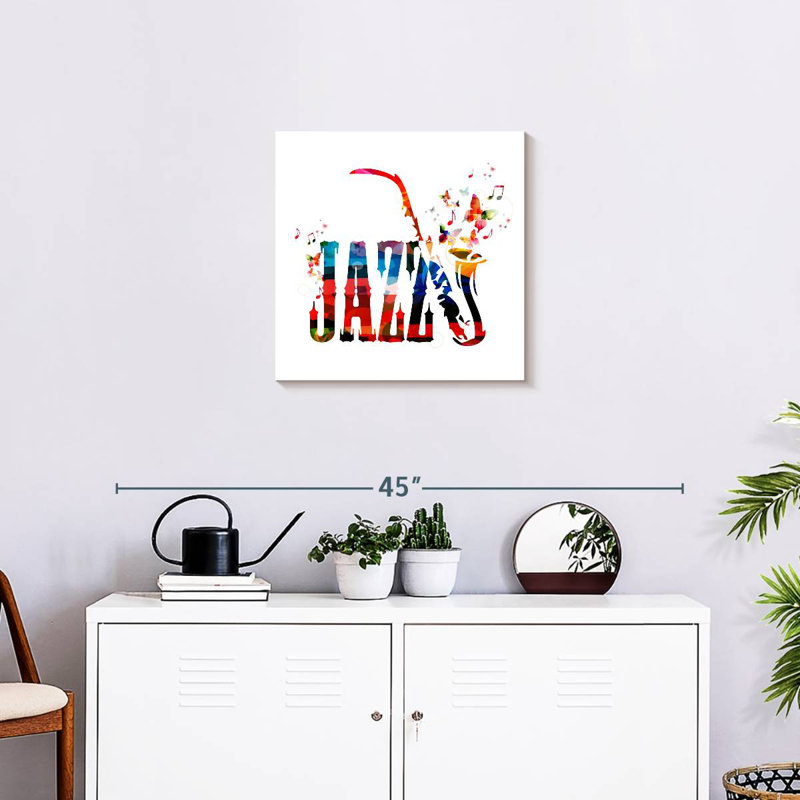 Abarca Jazz Typography, 20" H x 20" W