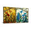 Motif floral en vitrail tendance-247822598