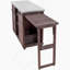 Armoire décorative avec plateau en acier inoxydable, îlot de cuisine extérieur avec table de barbecue pliable