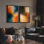 Art mural encadré abstrait rétro antique classique pour chambre à coucher-1555425680-1555425710