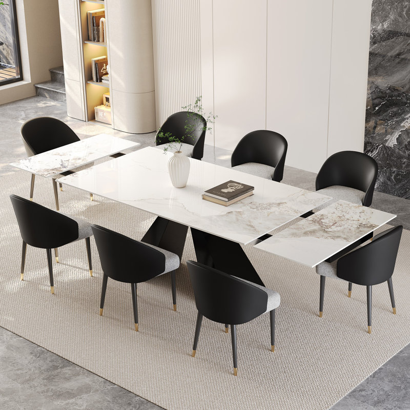 Ensemble repas 9 pièces Karus, Chanel, Noir