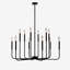 Jassel 12 - Light 40"W Black Dimmable Classic Candle - Style Tradtional/Classic Chandelier for Dining Room or Kitchen-1718810121