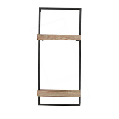 Industrial Style Wall Shelf With Two Shelves
