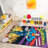 DC Comics Superman Comic Book Cover Multi-Colored Digital Printed Non-Slip Youth Area Rug, 4x6
