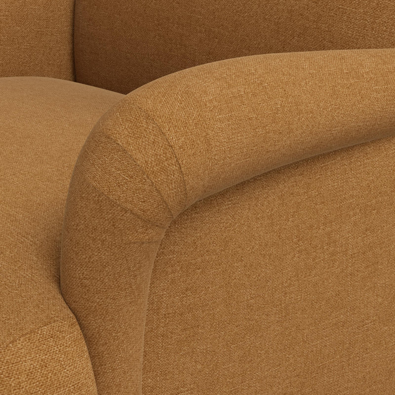 Fauteuil Elodie, Mélange de polyester brun