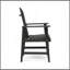 Chaises de salle à manger d'extérieur résistantes aux intempéries en bois d'acacia Adirondack (ensemble de 2), finition gris foncé-132873276