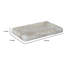 Plateau décoratif décoratif, forme rectangulaire, pierre onyx blanche, 9 pouces