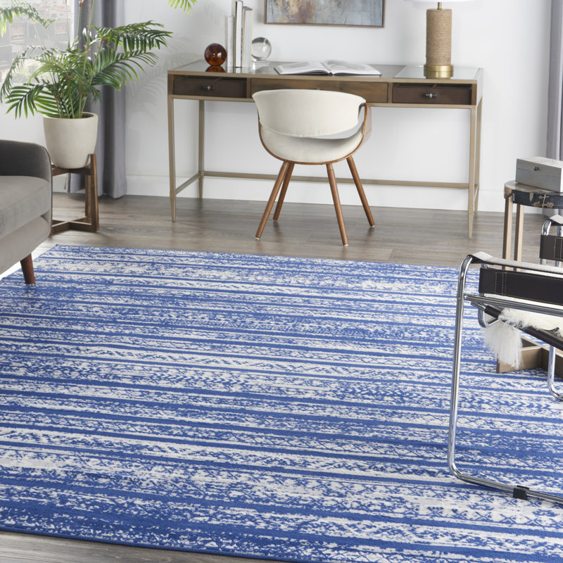 Striped Indoor Rug, Rectangle 8'4" x 11'6"