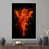 White Floater Framed
